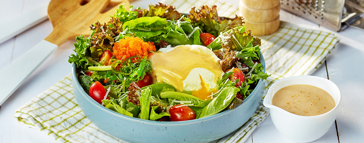 <b>Benedict Egg Salad with Sesame Sauce</b>