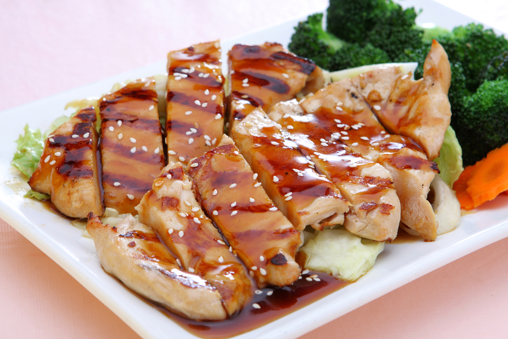 <b>Tender teriyaki steak with aroma and mellow taste</b>