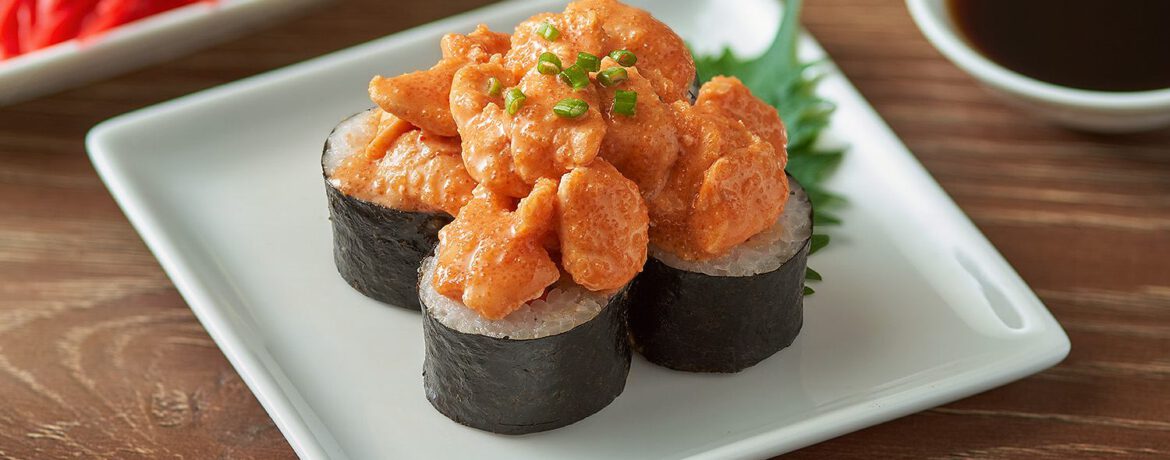 <b>Spicy Salmon Mentaiko Sushi</b>